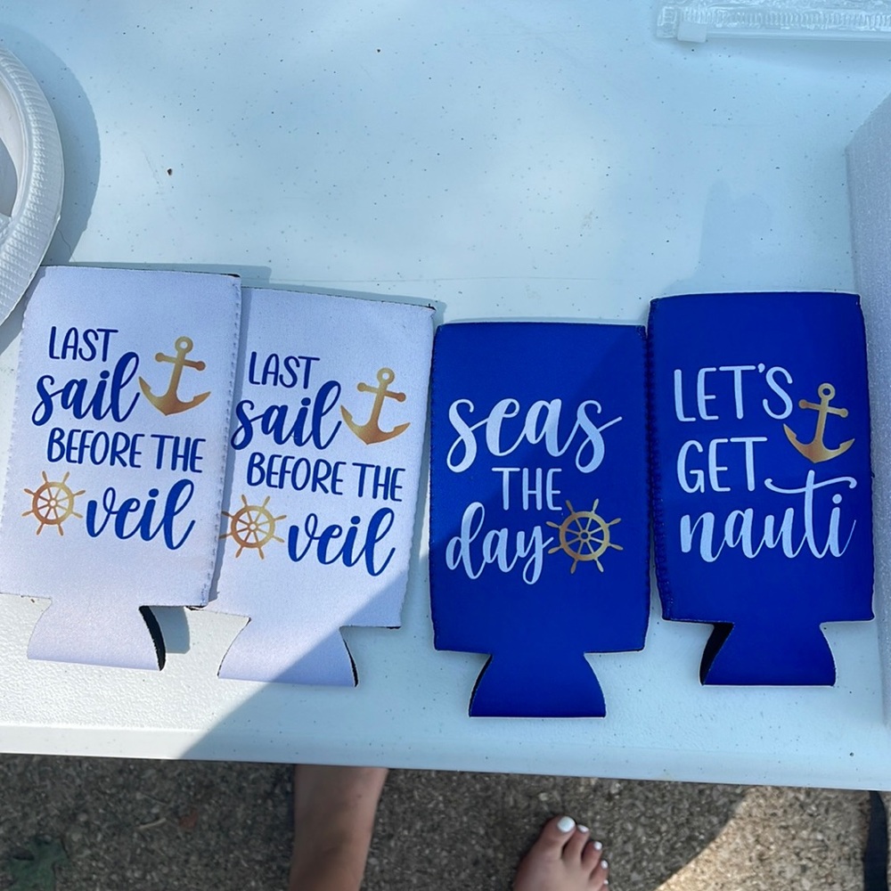 Four pack slim can coozie. Brand new